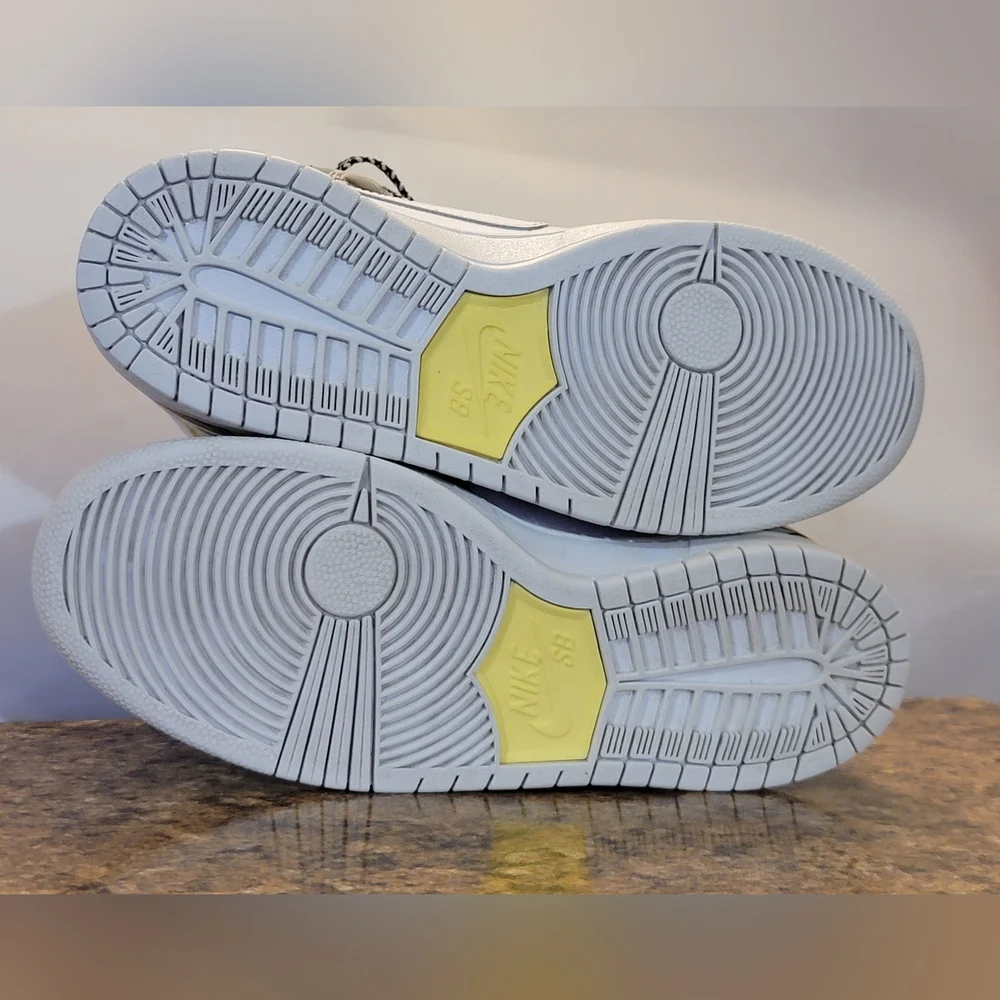 Nike Dunk High Premium SB QS 'De La Soul' 748751-177 Size 9 Mens White/Firefly - Picture 7 of 8